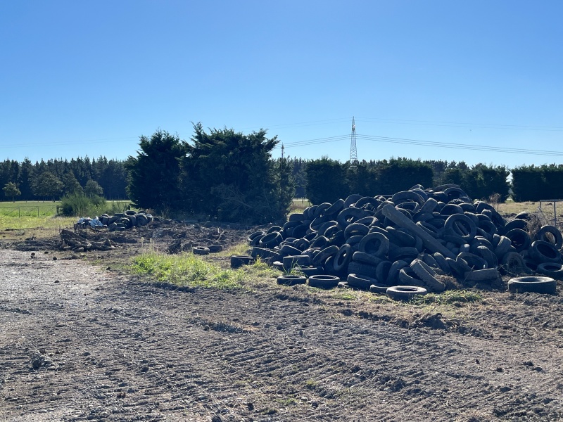 CMP farm tyre stockpile web