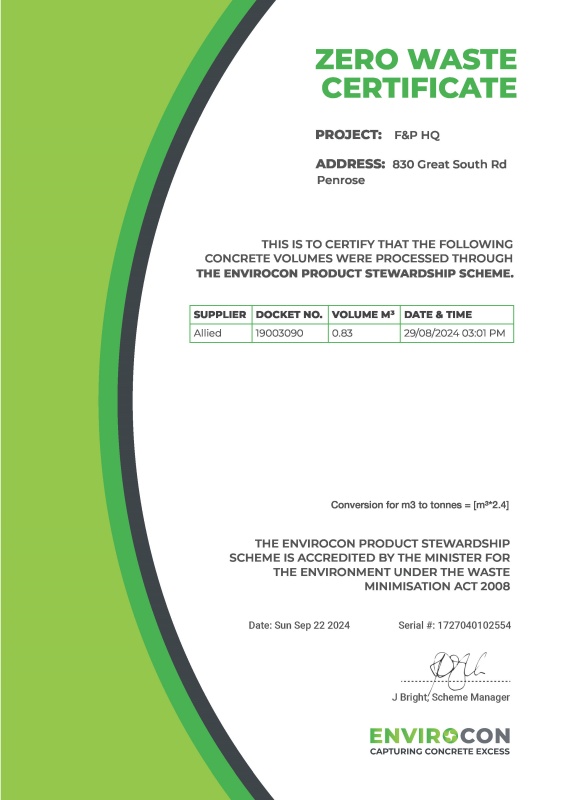 Diversion Certificate web