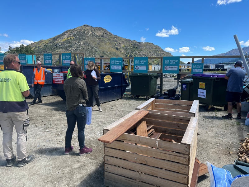 Queenstown resource sorting area