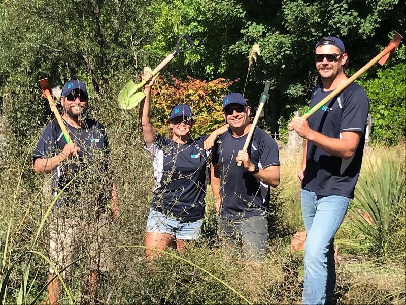 Weeding with the Wakatipu Reforestation Trust